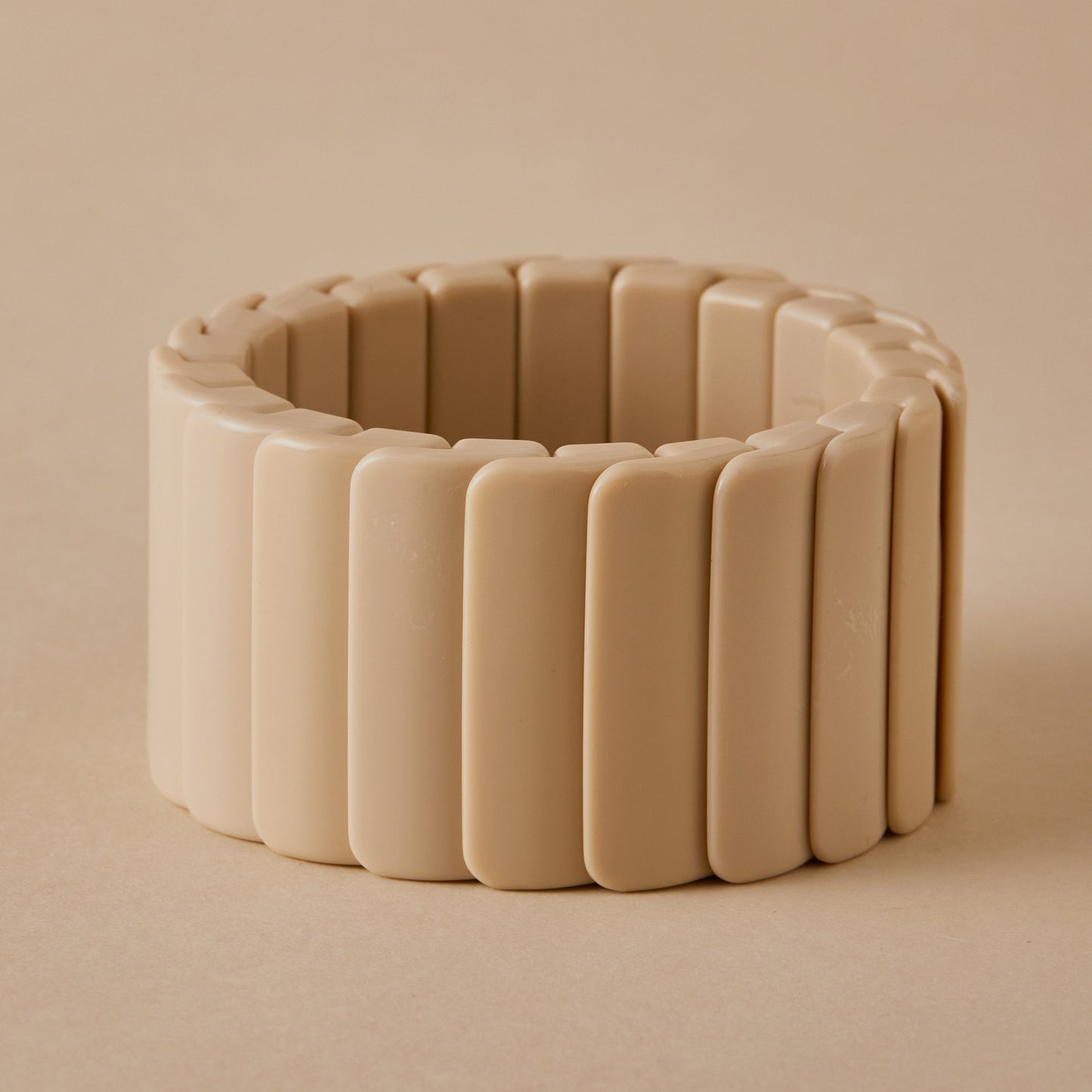 Chunky Resin & Gold Statement Stretch Bracelet