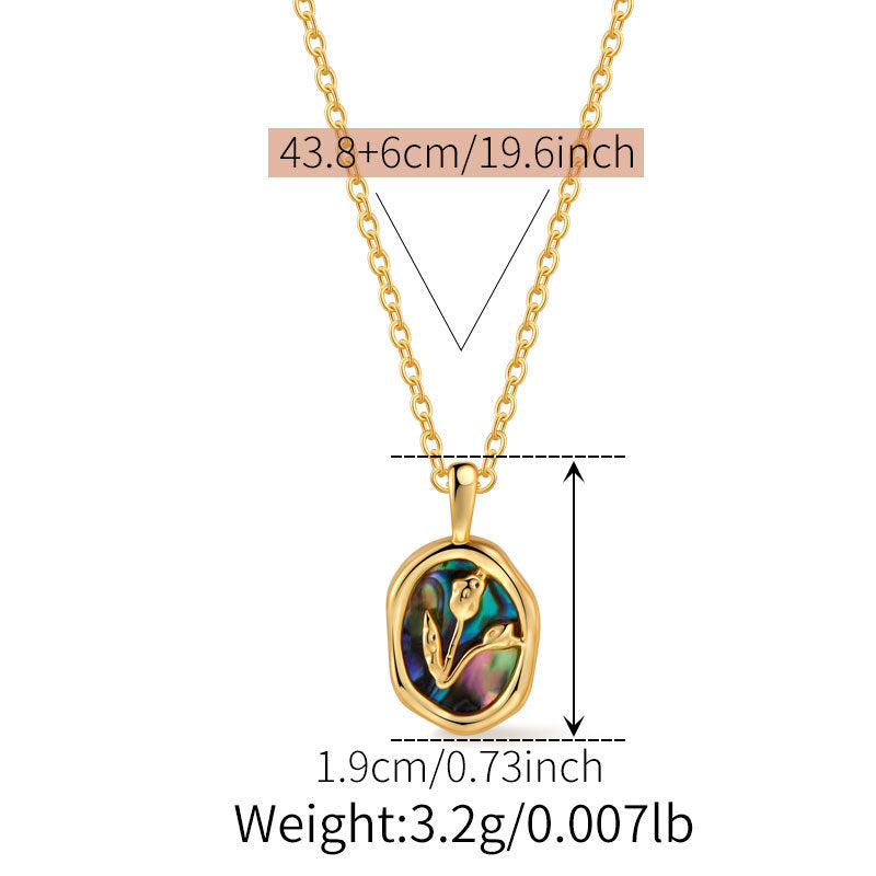 Vintage Iridescent Abalone Shell Necklaces