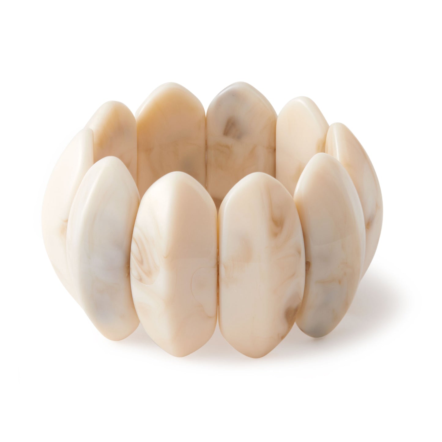 Bold Marbled Resin Chunky Link Bracelet