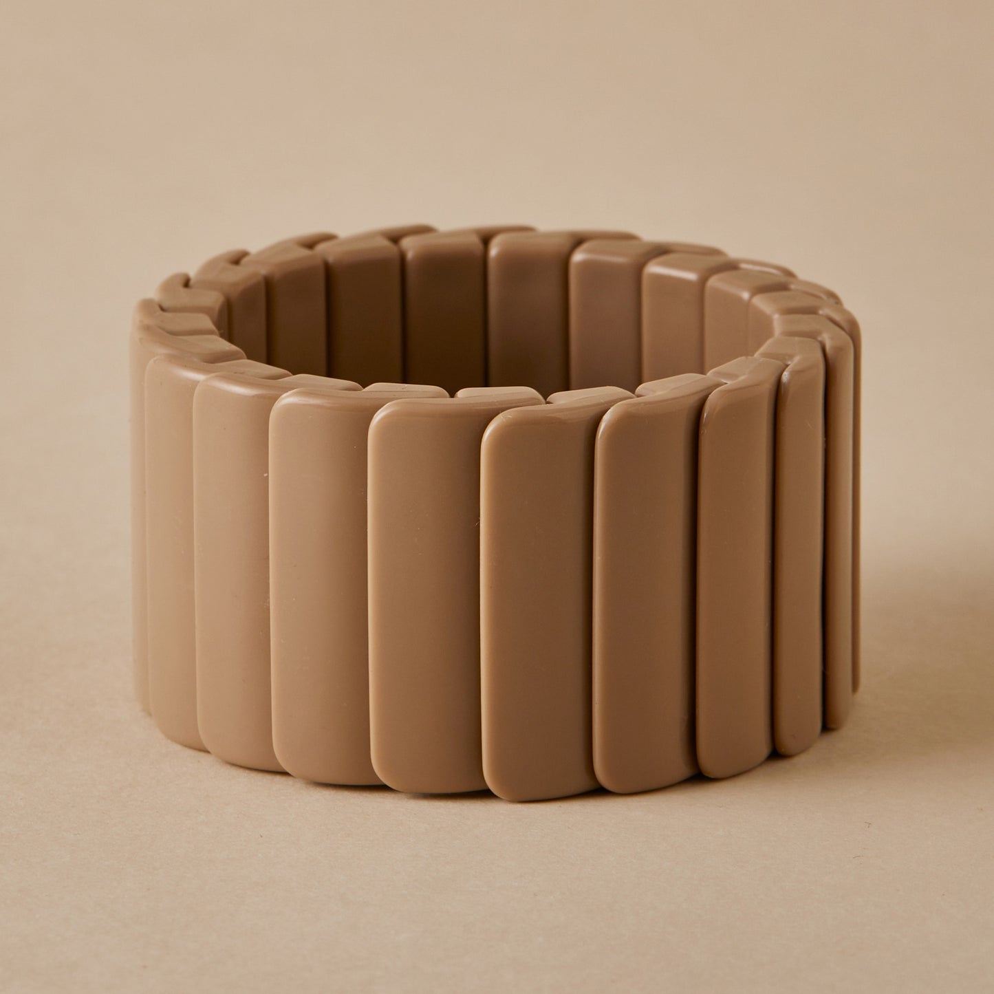 Chunky Resin & Gold Statement Stretch Bracelet