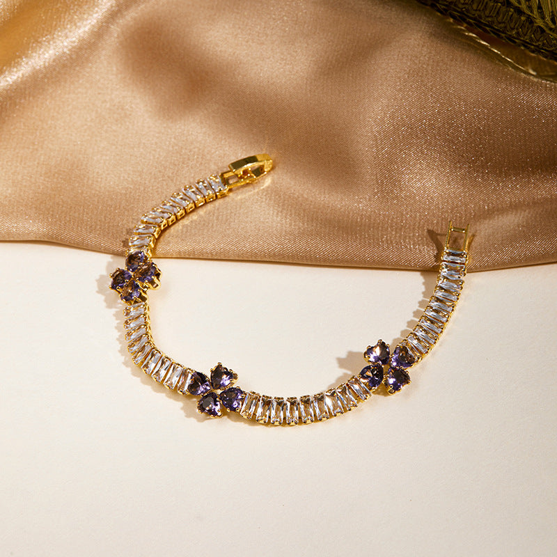 Luxury Gold Crystal & Vibrant Bead Bracelet