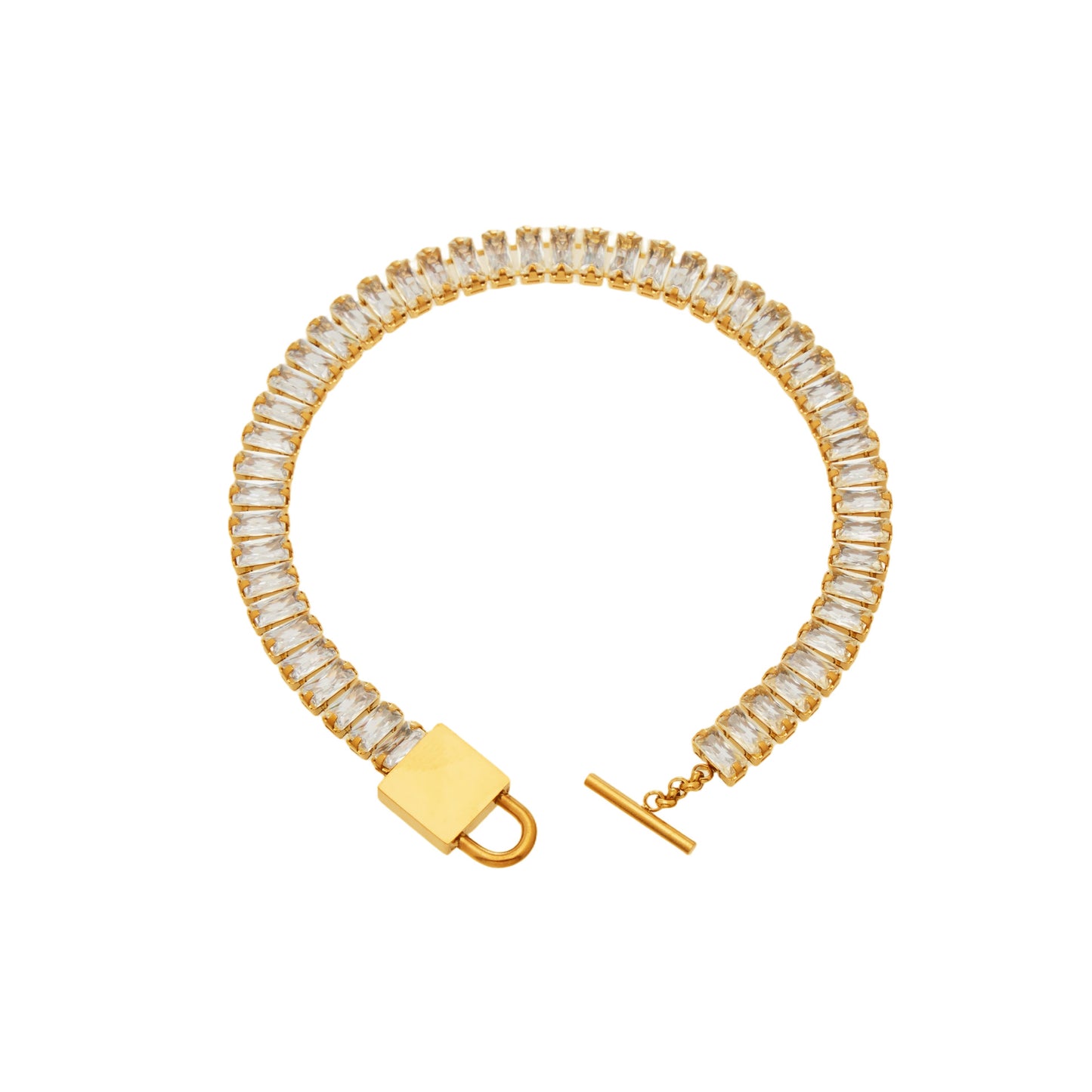 Luxurious Baguette Crystal Wrap Bracelet