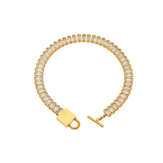 Luxurious Baguette Crystal Wrap Bracelet