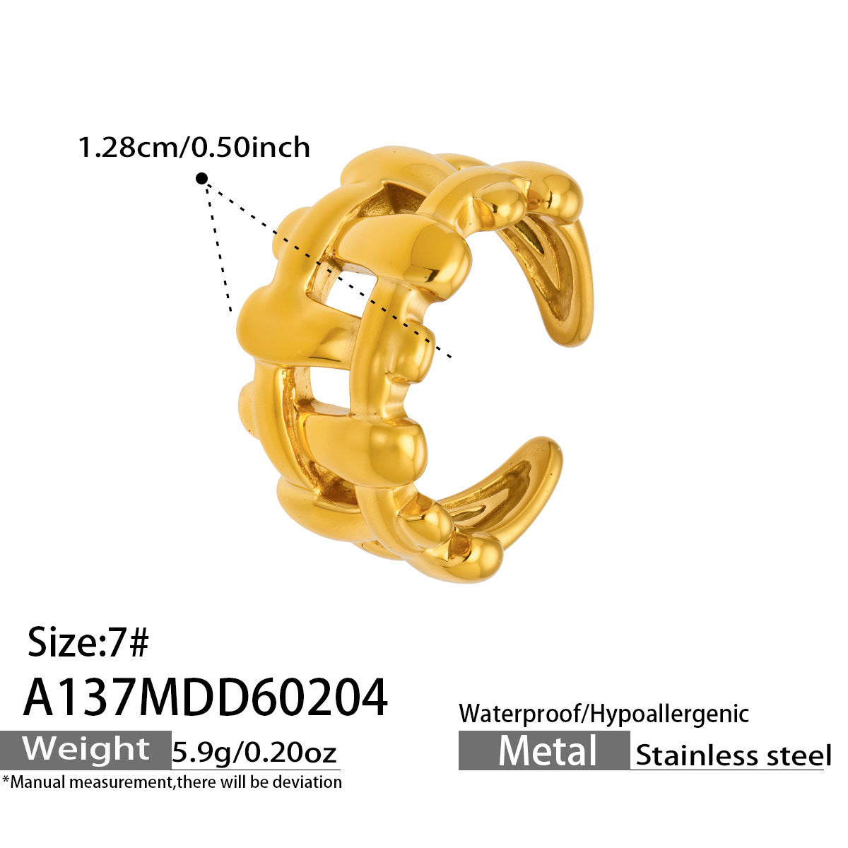 Bold Monochrome Retro-Chic Rings Collection