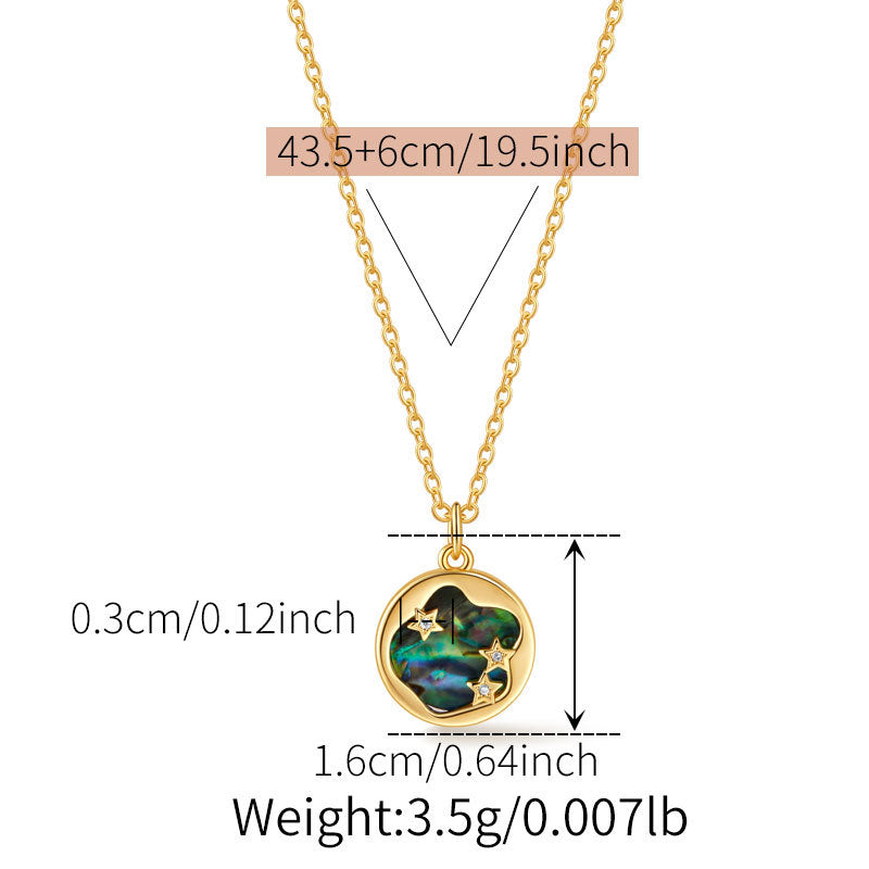 Vintage Iridescent Abalone Shell Necklaces