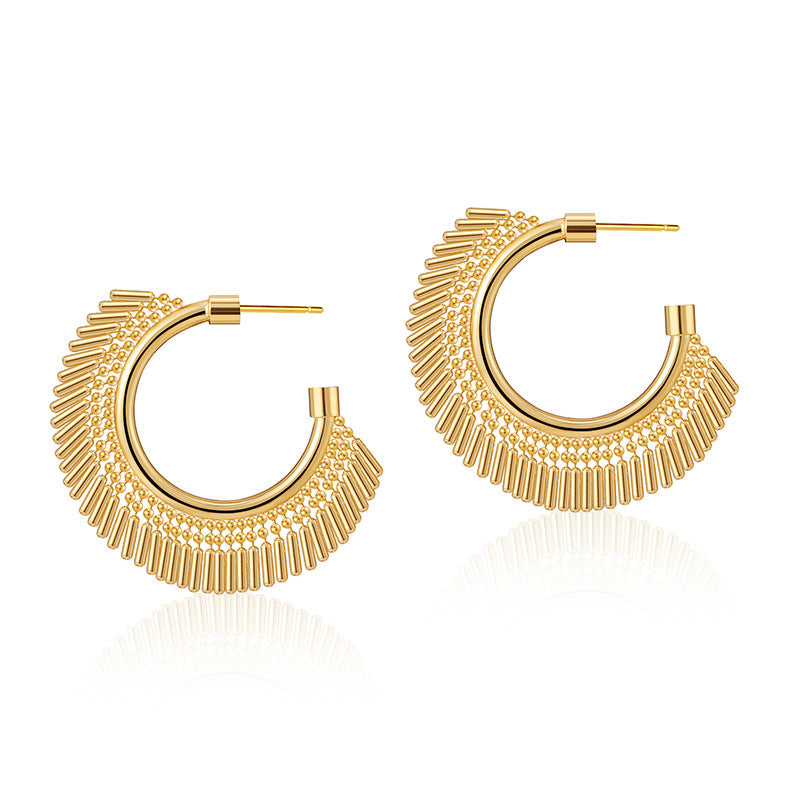 Boho-Goldfransen-Creolen 