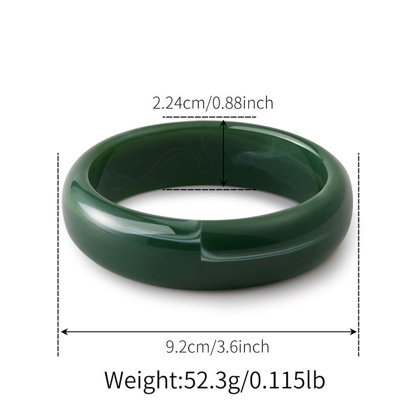 Irregular Resin Chunky Bangles Collection