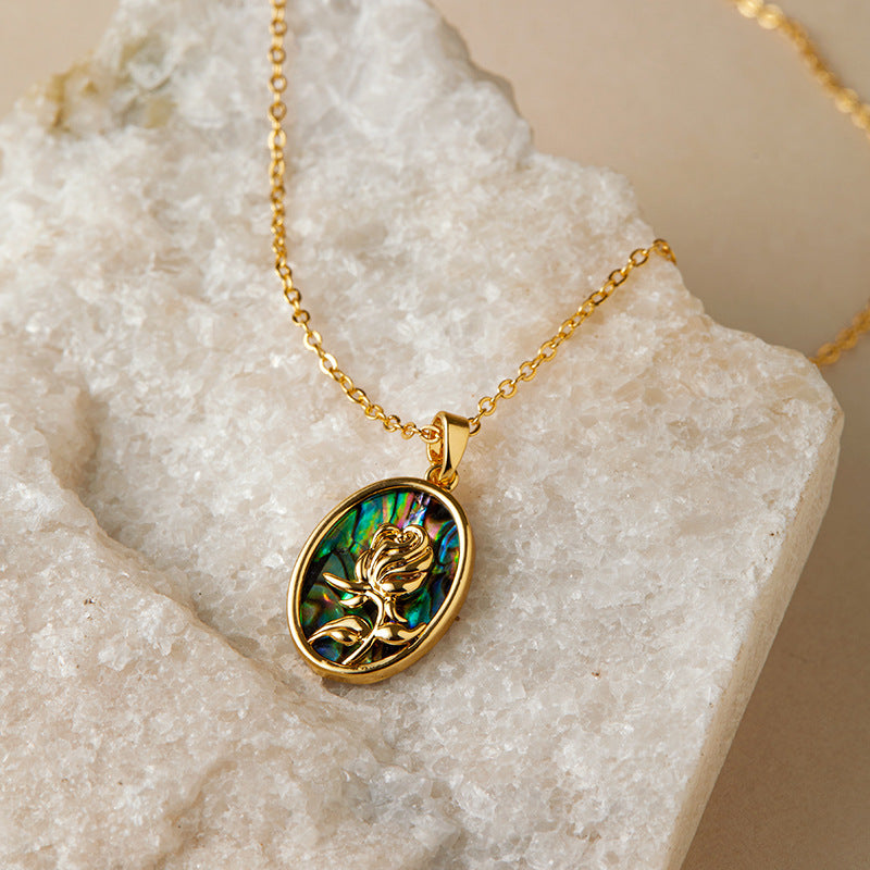 Vintage Iridescent Abalone Shell Necklaces