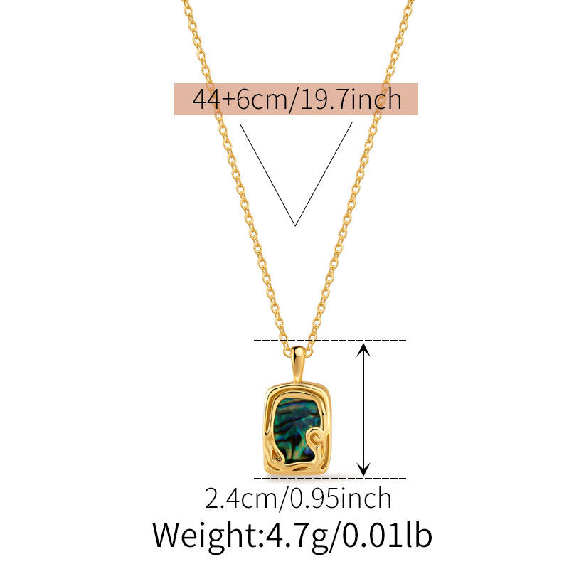 Vintage Iridescent Abalone Shell Necklaces