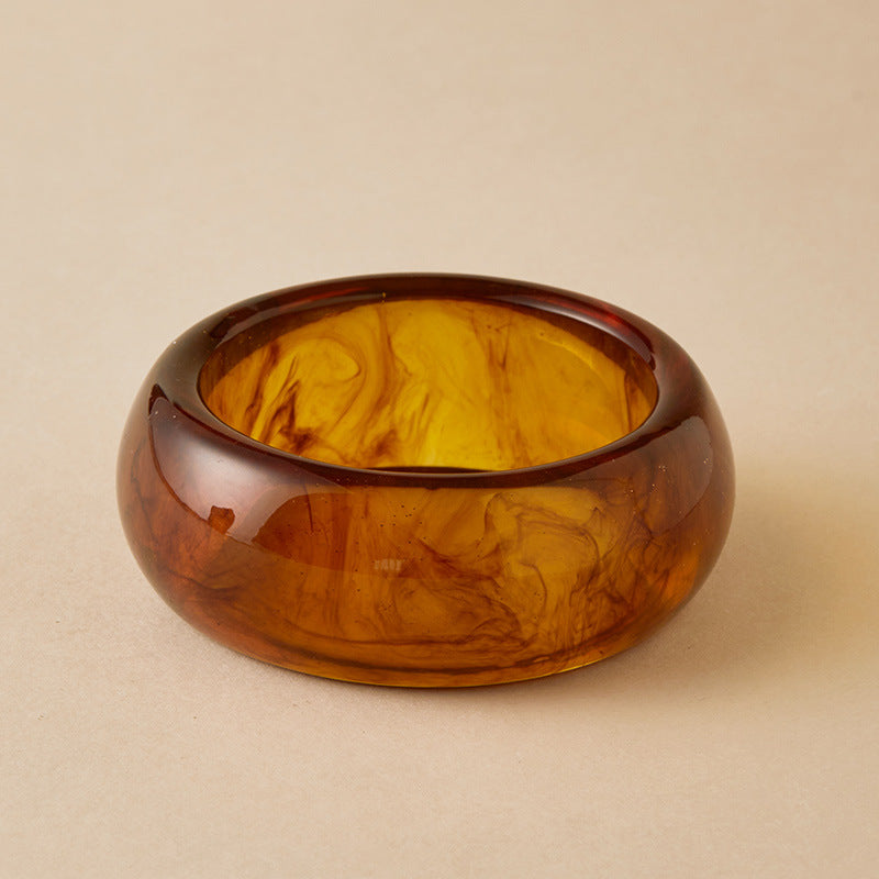 Irregular Resin Chunky Bangles Collection