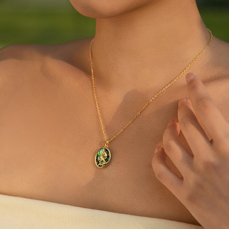 Vintage Iridescent Abalone Shell Necklaces