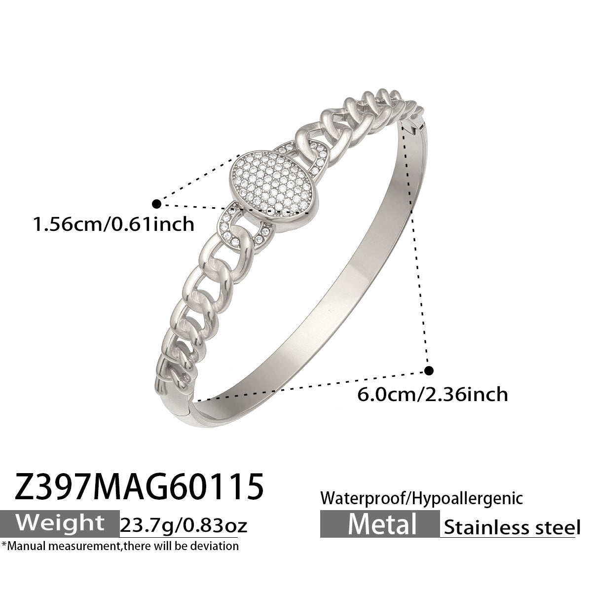 Textured Crystal Bangle Collection