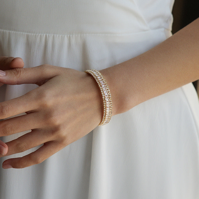 Luxury Gold Crystal & Vibrant Bead Bracelet