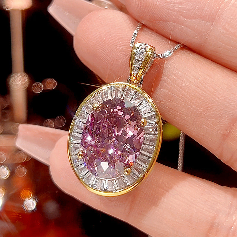 Majestic Oval Gemstone Halo Jewelry Sets