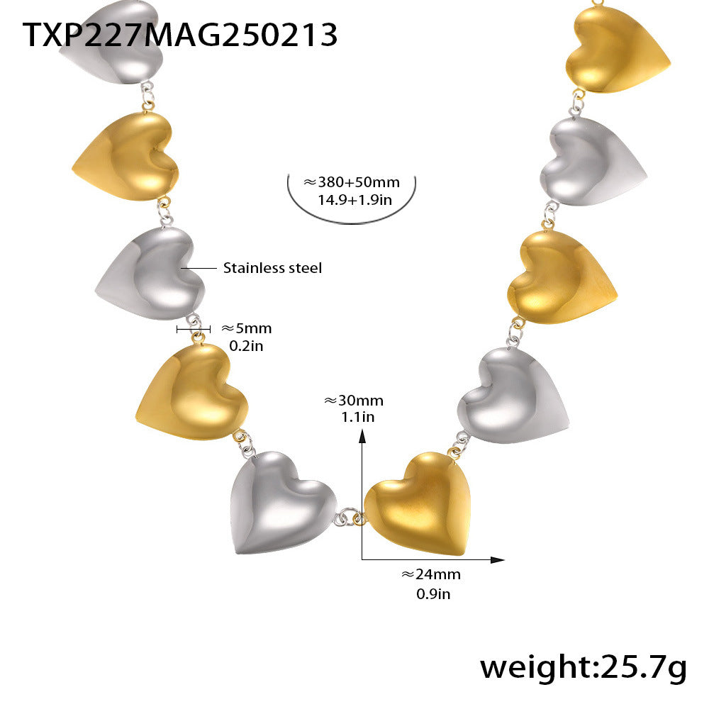 Bold Puffy Heart Statement Jewelry Sets