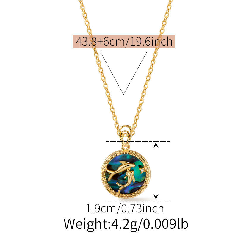 Vintage Iridescent Abalone Shell Necklaces