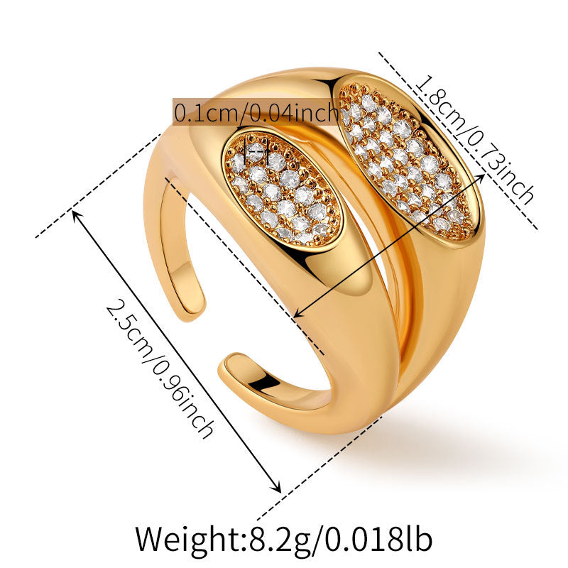 Sculptural 18K Gold Plated Rings Collection