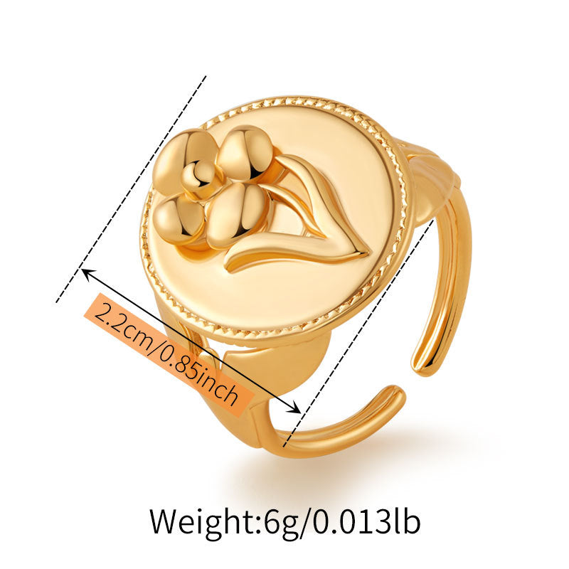 Sculptural 18K Gold Plated Rings Collection