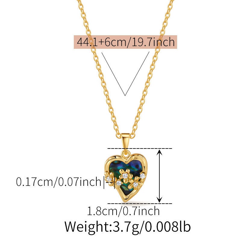 Vintage Iridescent Abalone Shell Necklaces