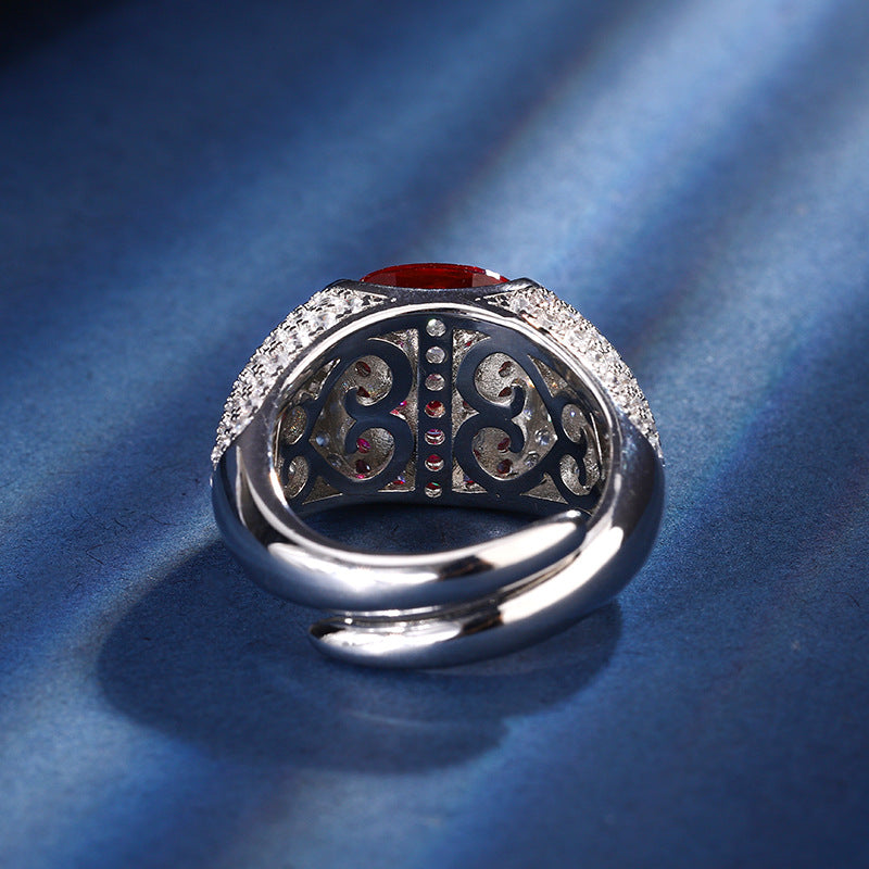 Bold Pavé Dome Rings With Vibrant Gems