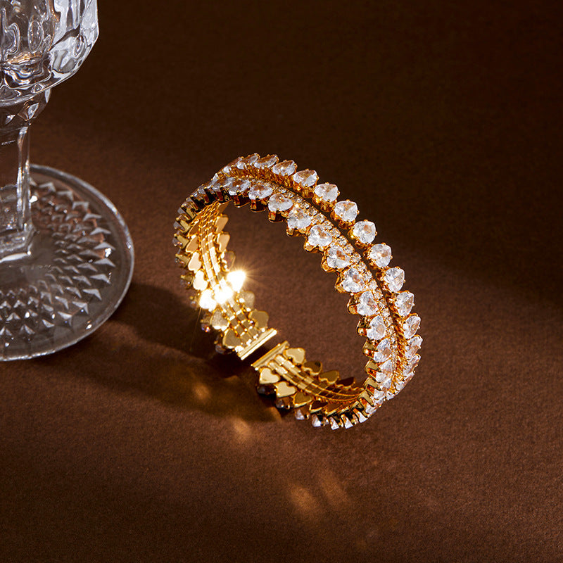 Luxury Gold Crystal & Vibrant Bead Bracelet