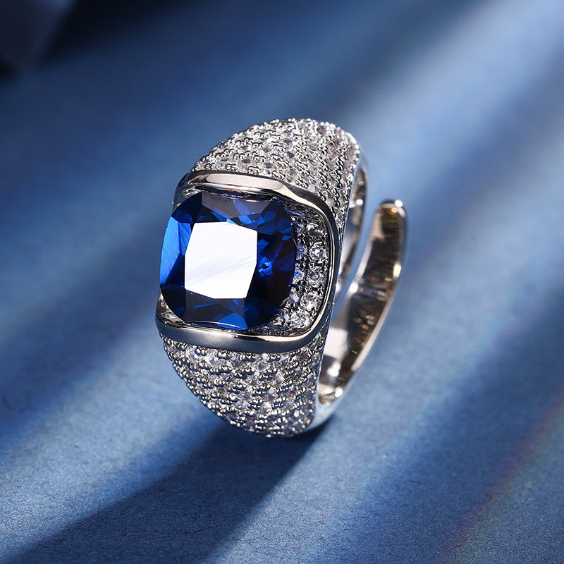 Bold Pavé Dome Rings With Vibrant Gems