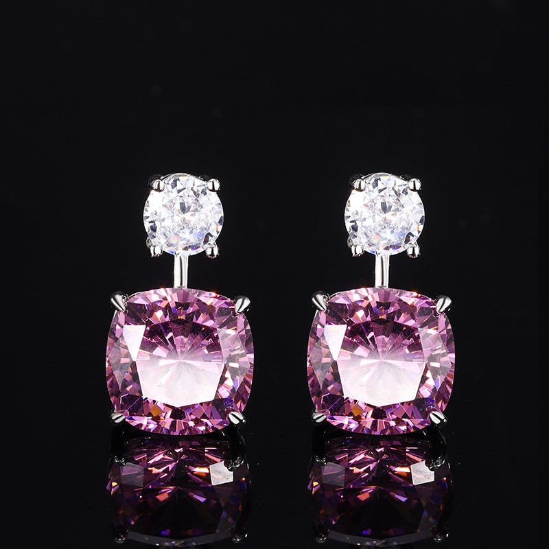 Radiant Pink Cushion Cut Jewelry Suite