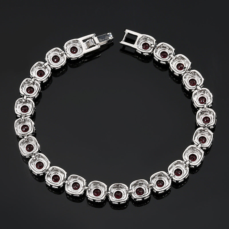Luxurious Halo Gemstone Tennis Bracelet Collection