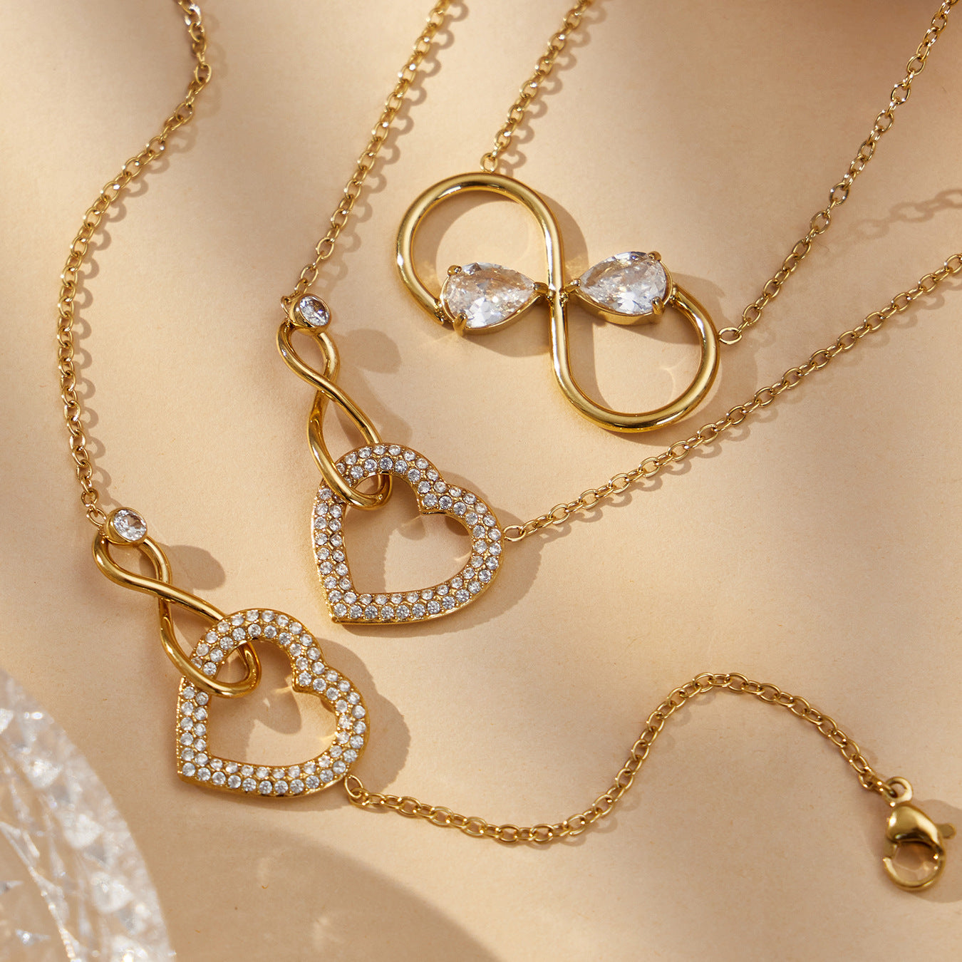 Eternal Love Infinity Heart Jewelry Set