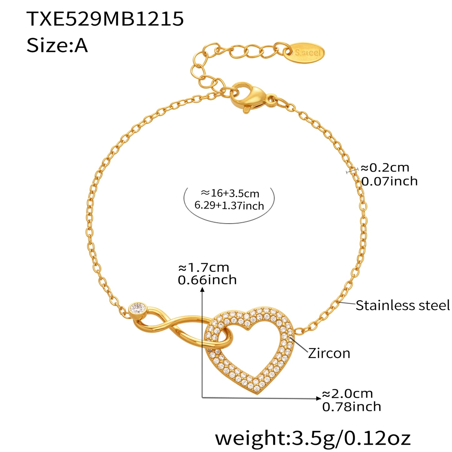 Eternal Love Infinity Heart Jewelry Set