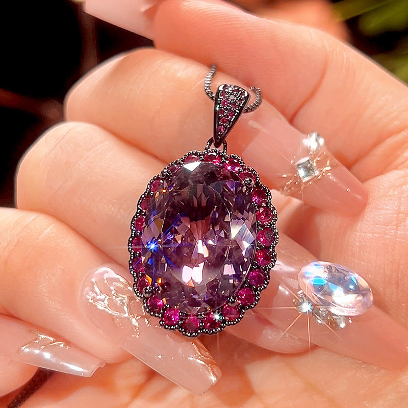 Vintage Gothic Royal Purple Jewelry Set