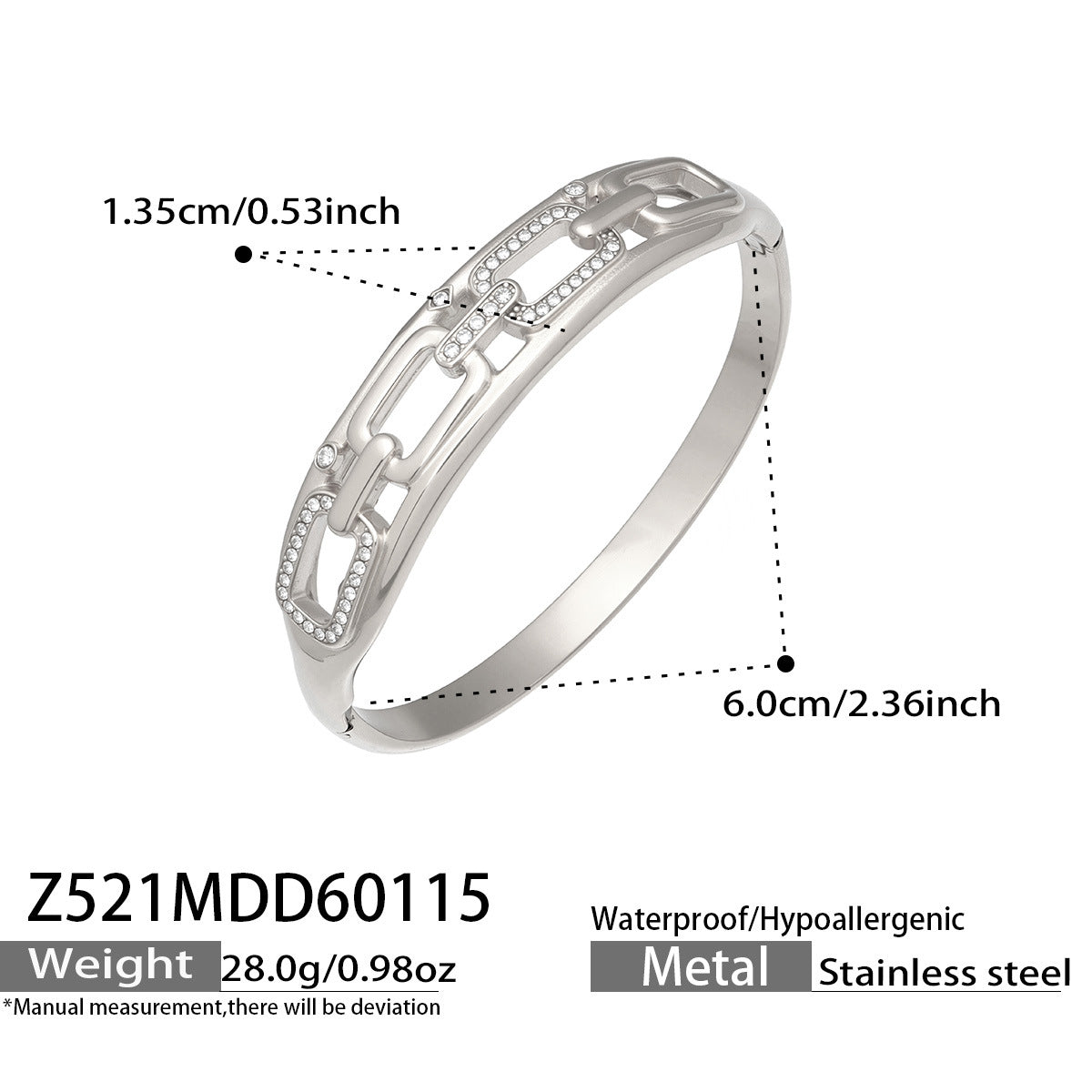 Textured Crystal Bangle Collection