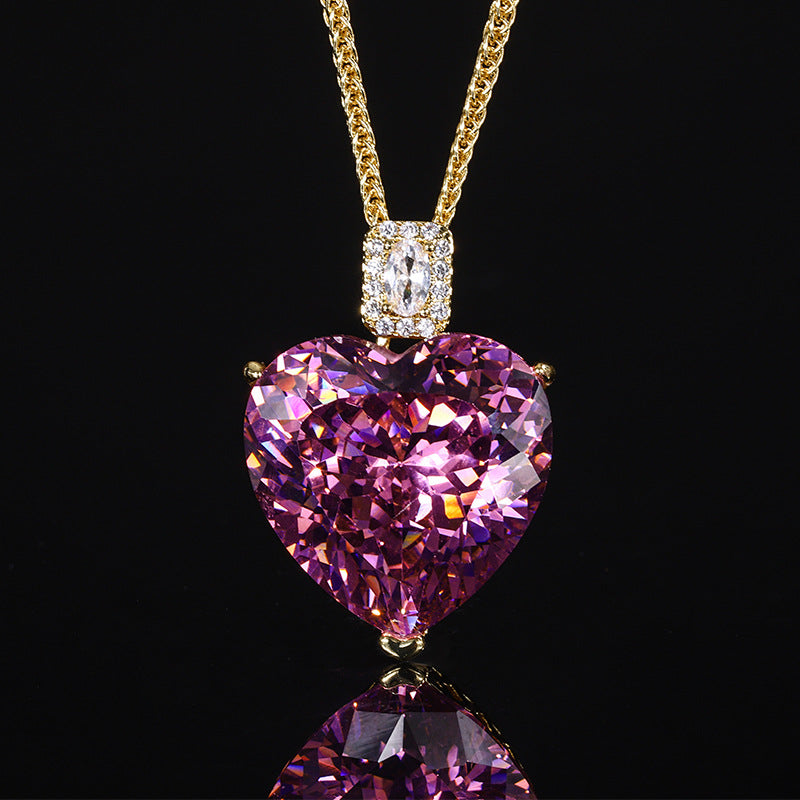 Timeless Romantic Heart Gemstone Necklace