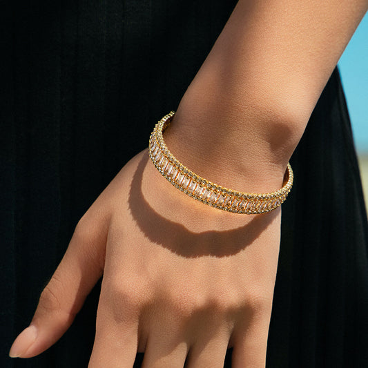 Luxury Gold Crystal & Vibrant Bead Bracelet