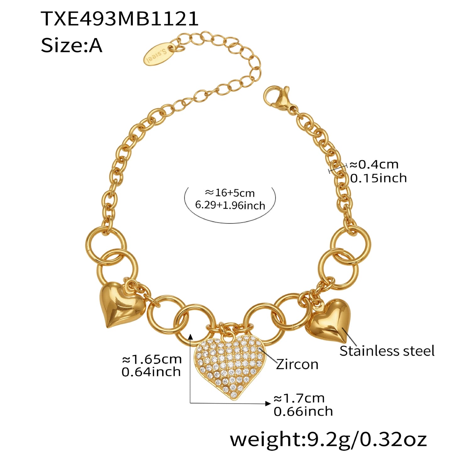 Luxury Heart Pearl Layered Jewelry Set