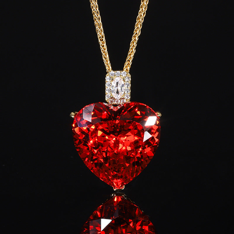 Timeless Romantic Heart Gemstone Necklace