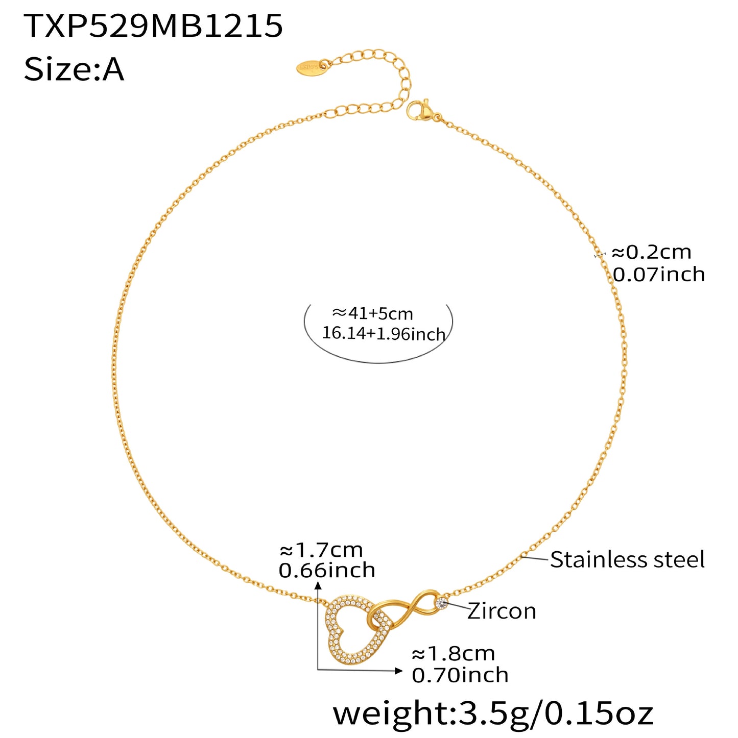 Eternal Love Infinity Heart Jewelry Set