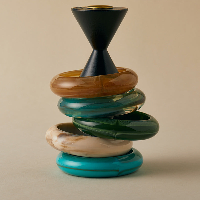 Irregular Resin Chunky Bangles Collection