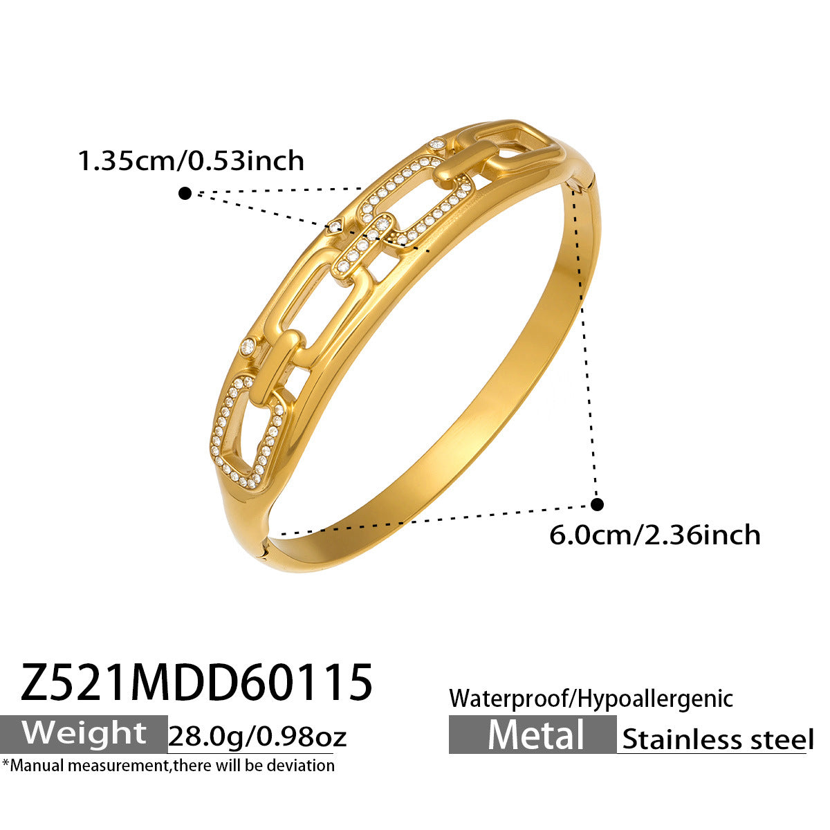 Textured Crystal Bangle Collection