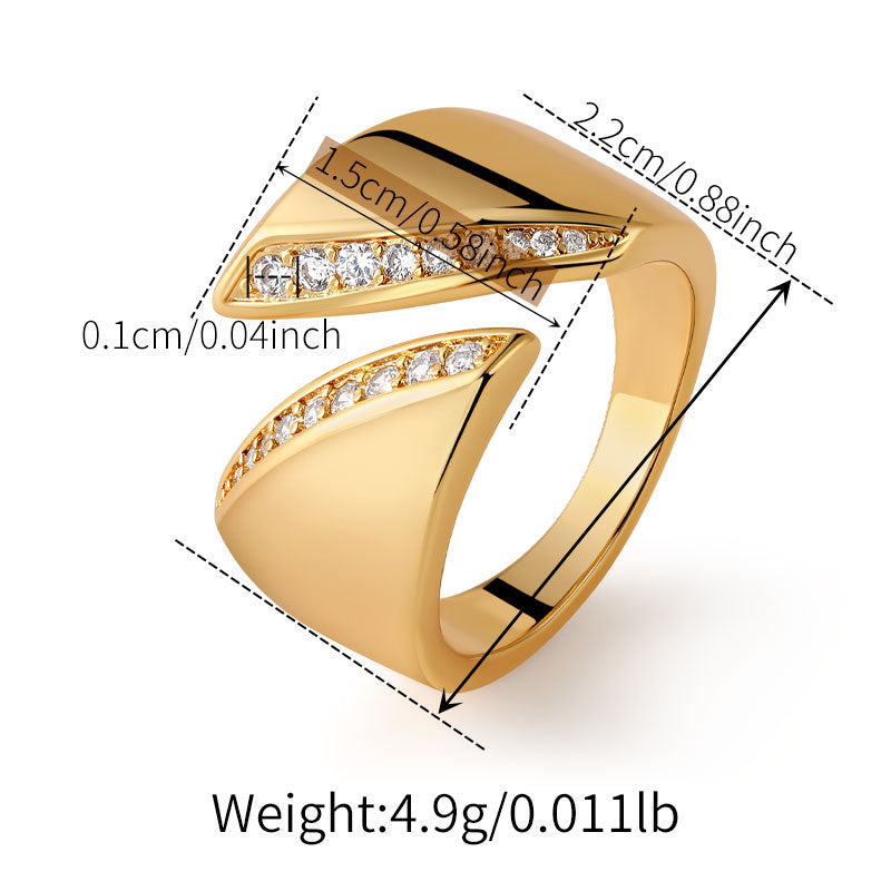 Sculptural 18K Gold Plated Rings Collection