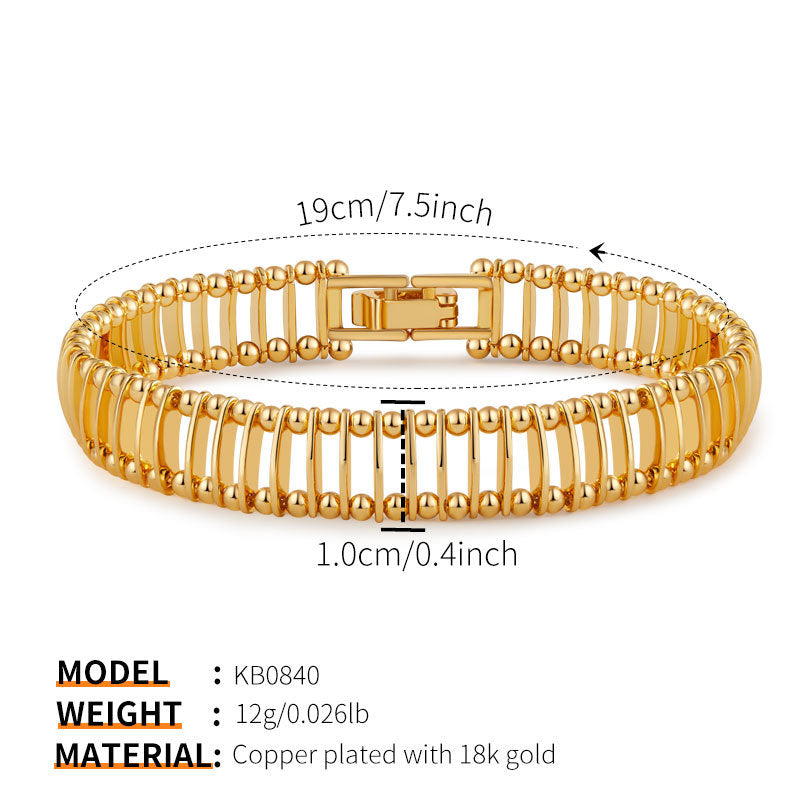 Elegant 18K Gold Bracelets Collection