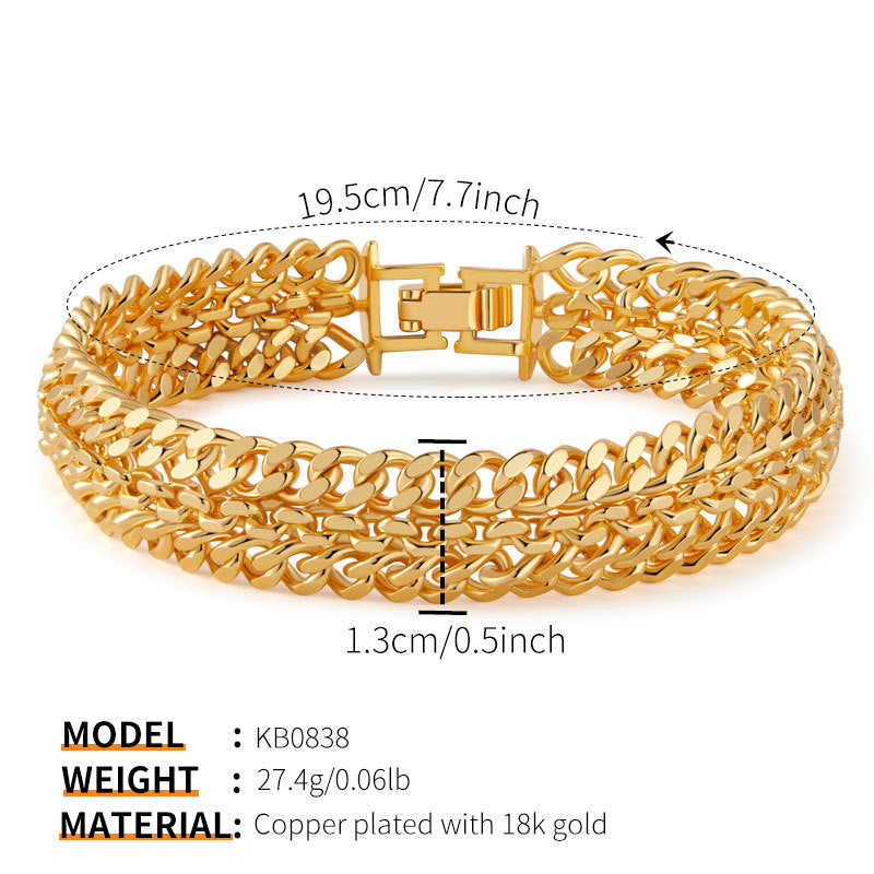 Elegant 18K Gold Bracelets Collection