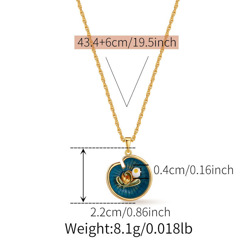 Verzauberte Emaille: Vintage-Blumen- und Meeresschätze 