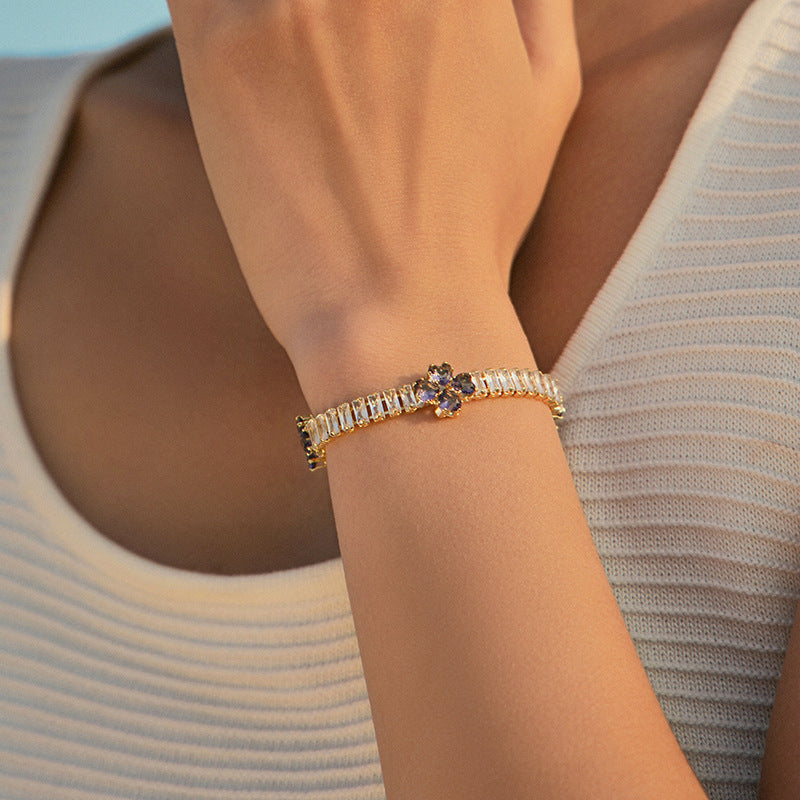Luxury Gold Crystal & Vibrant Bead Bracelet