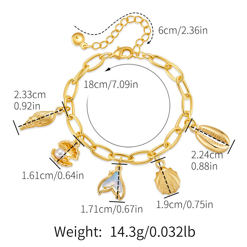 Elegantes Statement-Armband mit mehreren Anhängern 