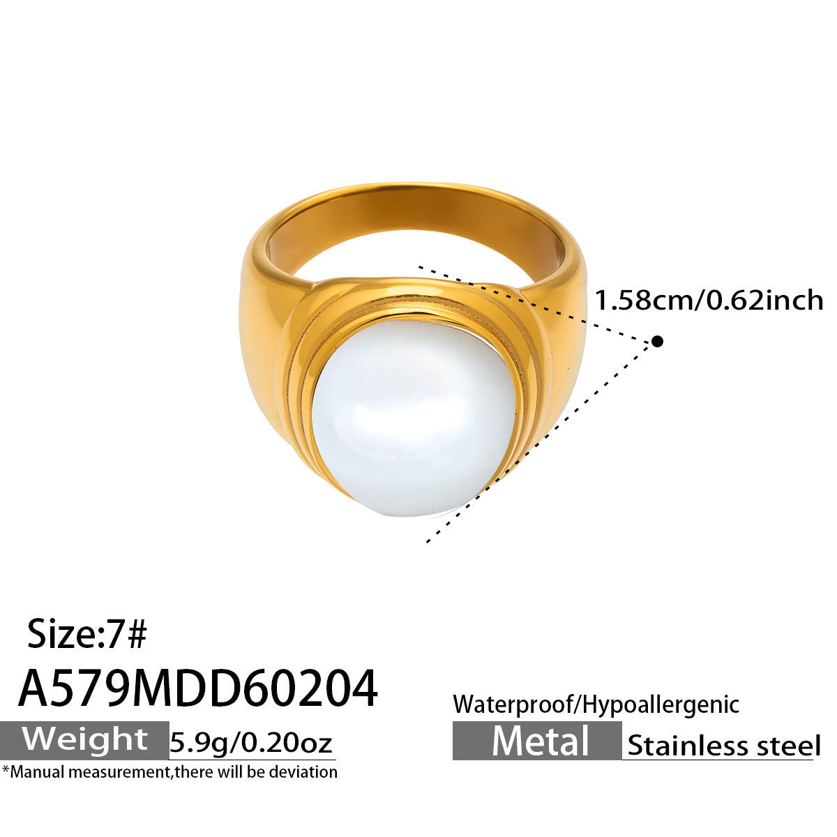 Bold Monochrome Retro-Chic Rings Collection