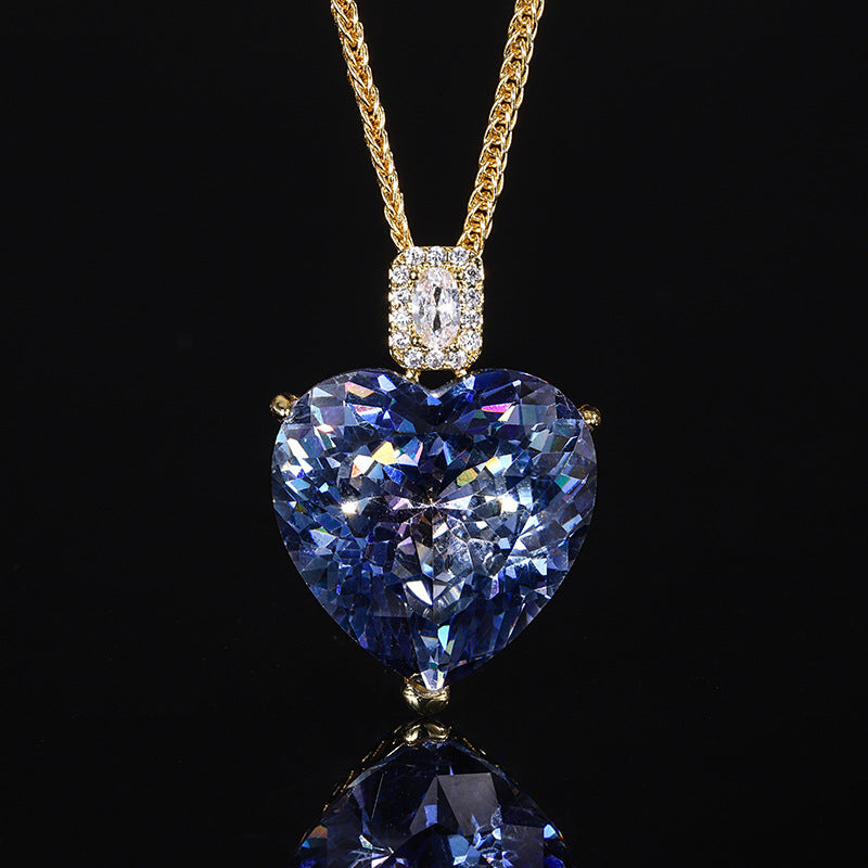 Timeless Romantic Heart Gemstone Necklace