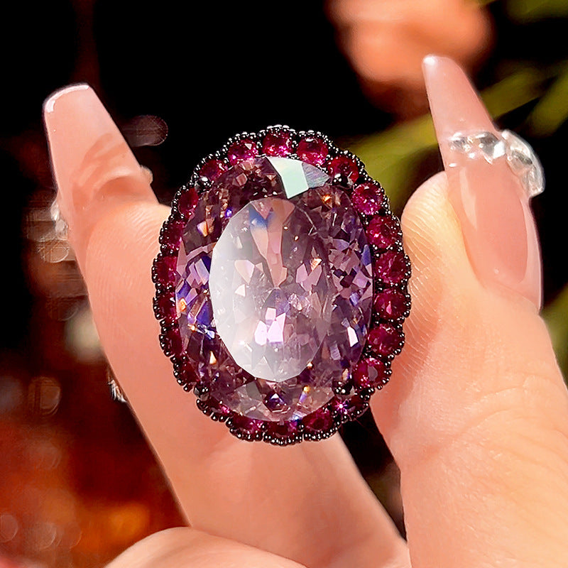 Vintage Gothic Royal Purple Jewelry Set