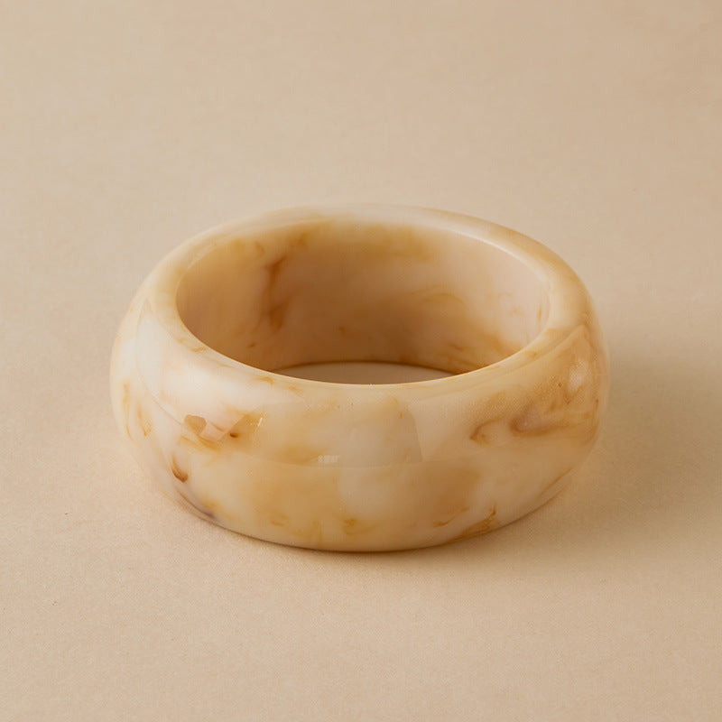 Irregular Resin Chunky Bangles Collection