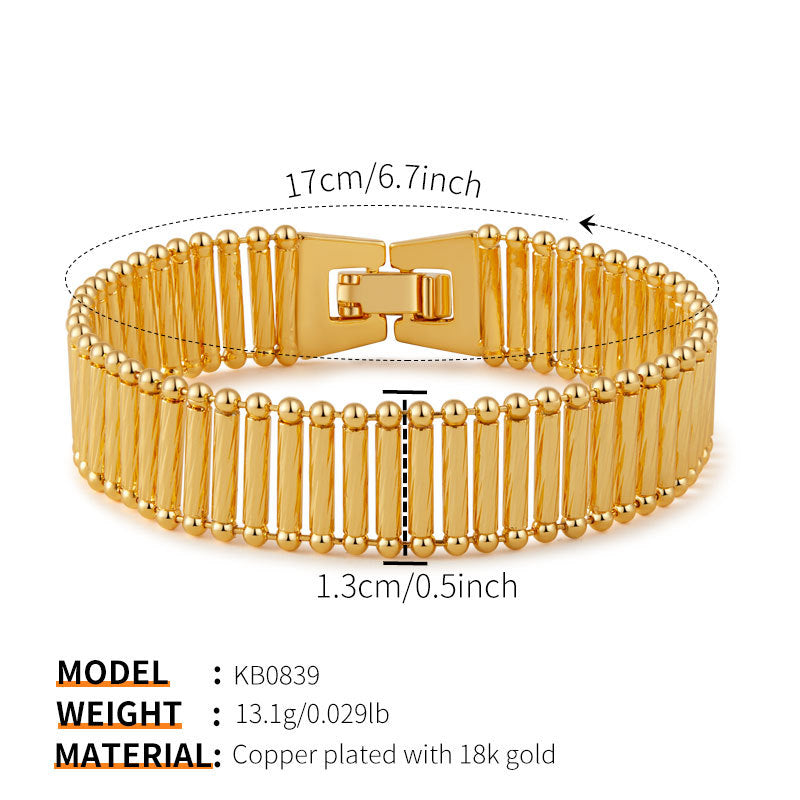 Elegant 18K Gold Bracelets Collection